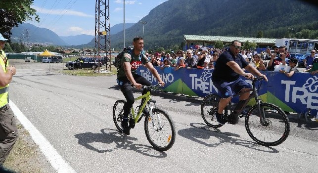 Dimaro, Ghoulam lascia il campo di Carciato in bici! [FOTO CN24]