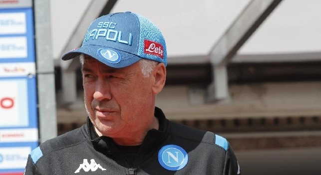 Carlo Ancelotti in Napoli-Benevento, foto Ciro De Luca
