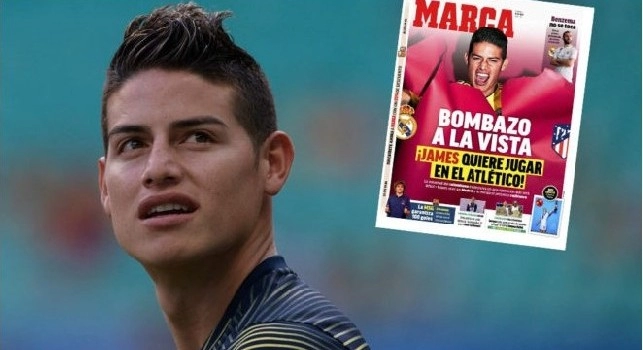 James Rodriguez, Marca: sta per chiudere con l'Atletico Madrid, si è convinto della scelta frenando con il Napoli! Ecco cosa trapela da fonti vicine all'operazione
