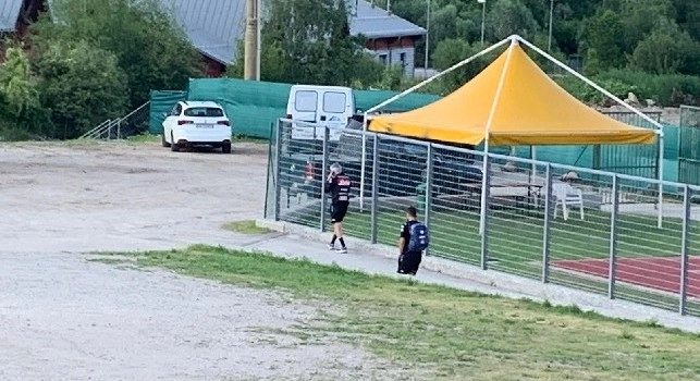 Dimaro 2019, Ancelotti esce dal campo al telefono: subito in macchina con Giuntoli [VIDEO CN24]