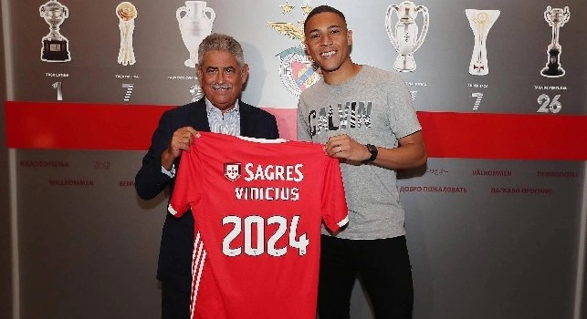 UFFICIALE - Vinicius passa al Benfica: affare da 17 milioni e clausola rescissoria da 100 [FOTO]