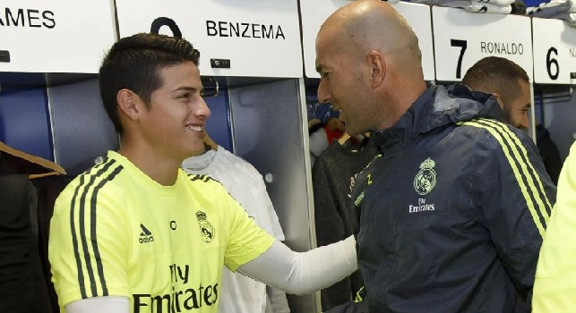 Zidane: James non &egrave; un problema mio, ko di Asensio non cambia nulla