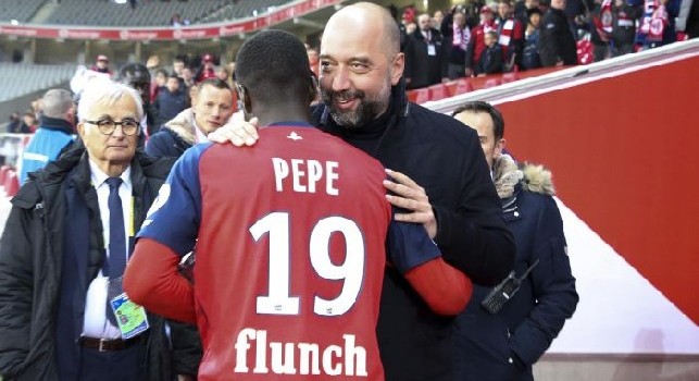 Nicolas Pépé e Gerard Lopes