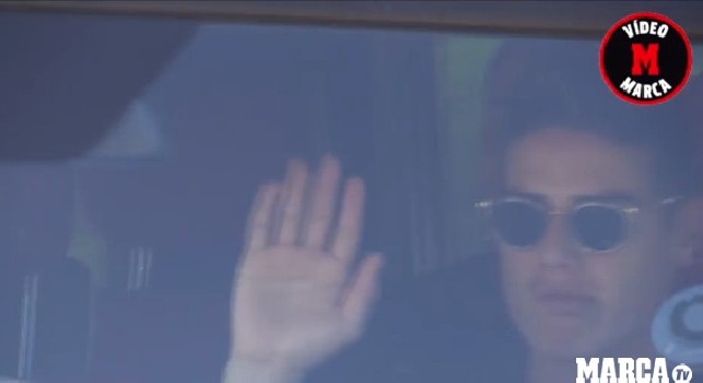 James Rodriguez, primo giorno di allenamento con il Real Madrid