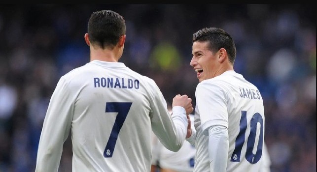 James Rodriguez e Cristiano Ronaldo
