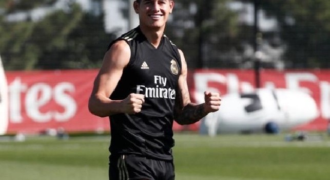 James Rodriguez si allena con il Real Madrid: Eccoci di nuovo qui [FOTO]