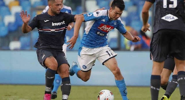 Napoli-Sampdoria, le migliori giocate di Lozano e l'ovazione del San Paolo [VIDEO]