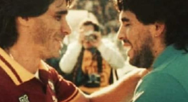 Conti e Maradona si salutano