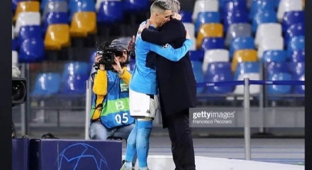 Callejon, la moglie pubblica una immagine emblematica: Josè <i>saluta</i> Ancelotti [FOTO]