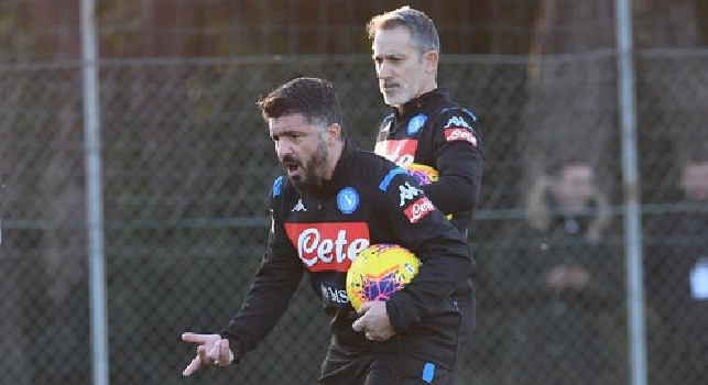 Primo allenamento Gattuso al Napoli, si rivede Ghoulam! Terapie per Maksimovic, partitina finale [FOTO]
