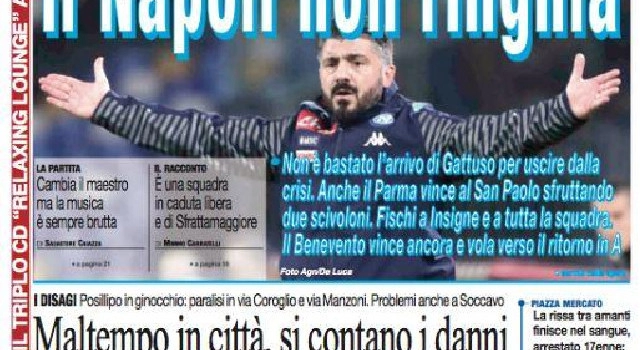 Prima pagina il Roma: Il Napoli non ringhia [FOTO]