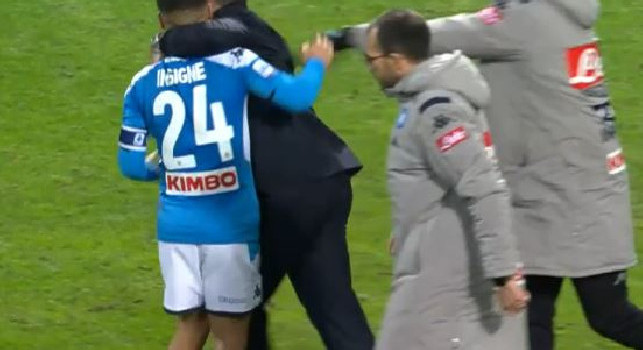 Il Napoli torna alla vittoria: commovente abbraccio tra Gattuso ed Insigne alla fine del match! [VIDEO]
