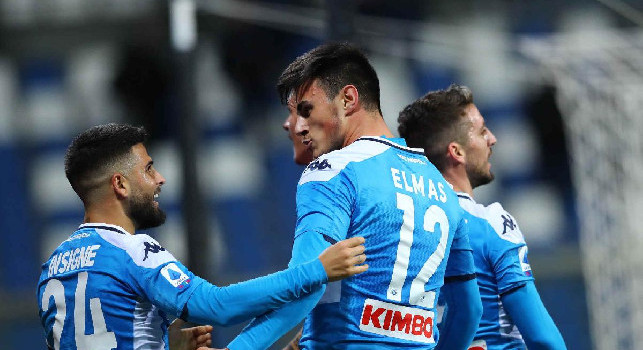 Elmas in Sassuolo-Napoli