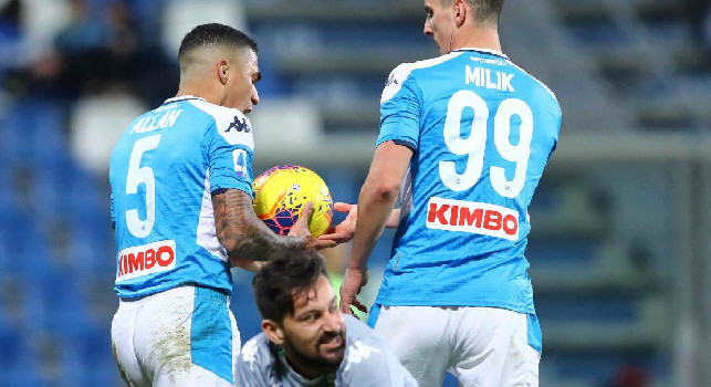 Napoli-Sassuolo, le statistiche: tredici partite consecutive in gol per gli azzurri, un solo successo nelle ultime quattro