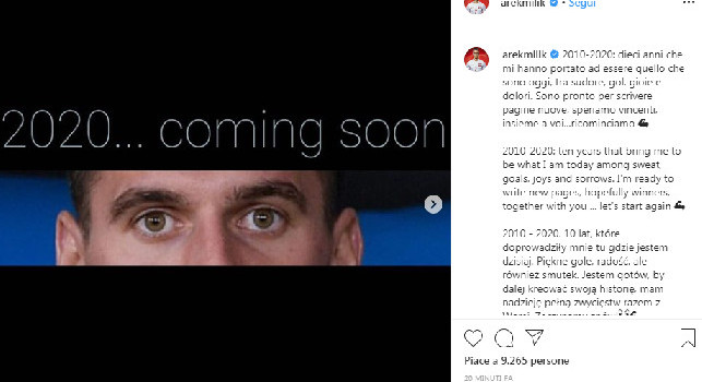 Milik ricorda il suo decennio con bellissime immagini, passando per l'Eintracht e l'Ajax: Pronto a scrivere pagine vincenti insieme a voi [FOTOGALLERY]