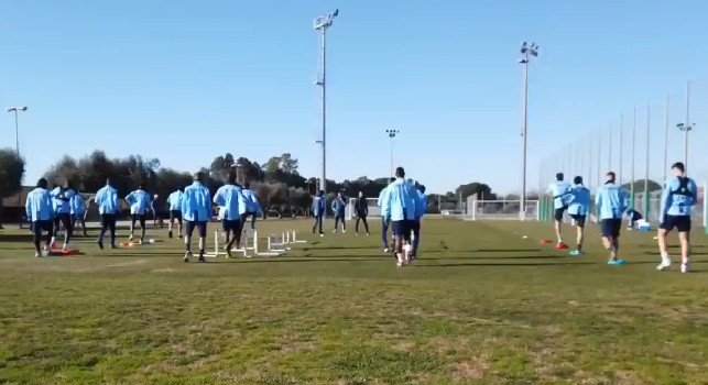 Allenamento mattutino della Lazio a Formello in vista della sfida con il Napoli [VIDEO]