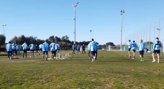 Allenamento mattutino della Lazio a Formello in vista della sfida con il Napoli [VIDEO]