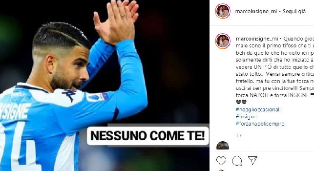 Insigne, il fratello Marco: Verrai sempre criticato, ma tu con forza ne uscirai sempre vincitore! No agli occasionali [FOTO]