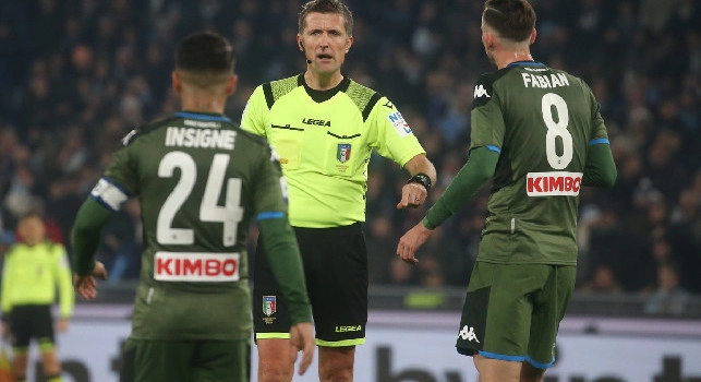 Serie A, gli arbitri della sesta giornata di ritorno: Brescia-Napoli a Orsato di Schio