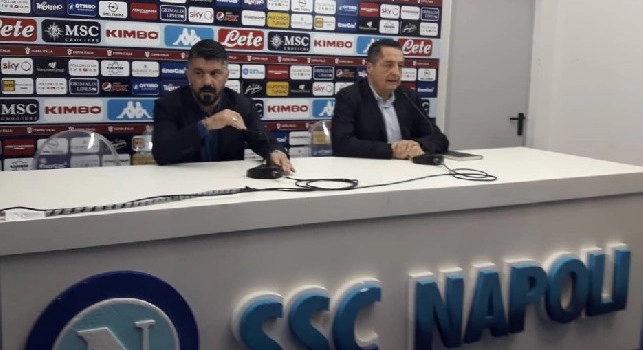 Gattuso ai broadcaster: Champions? Pi&ugrave; di questo non possiamo fare, a Bergamo per giocarci la partita. Contento per Callejon, gran gesto di De Laurentiis. Su Lozano...