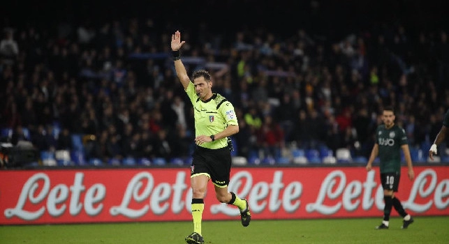 UFFICIALE - Napoli-Fiorentina, al San Paolo torna l'arbitro Pasqua