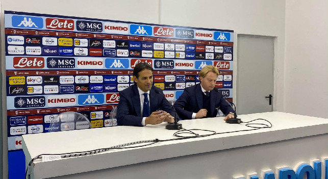 Lazio, Inzaghi in conferenza: Il Napoli non ha meritato la vittoria, ma l'espulsione di Leiva pesa molto: ha sbagliato prima l'arbitro. Difficile accettare, non meritavamo di perdere