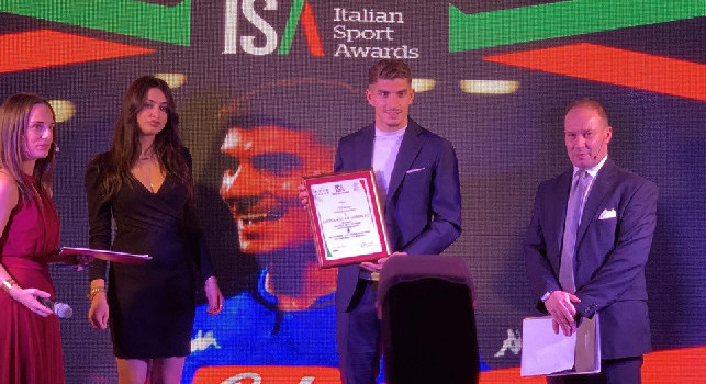 Italian Sport Awards, Di Lorenzo: La chiamata del Napoli è arrivata anche grazie all'Empoli ed ai miei ex compagni! Devo continuare a fare bene per consacrarmi [VIDEO CN24]