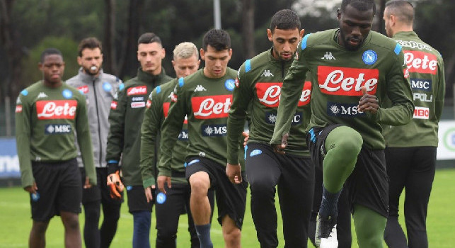 Protocollo FIGC, allenamento SSC Napoli