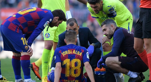 Mundo Deportivo - Jordi Alba rischia di saltare la gara di andata contro il Napoli: le ultime