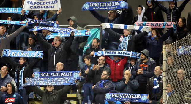 Dalla sciarpata azzurra all'esplosione di Mertens: le emozioni di Cagliari-Napoli 0-1 [FOTOGALLERY CN24]