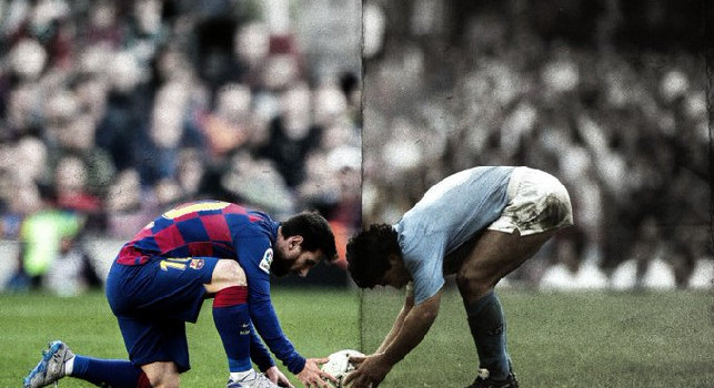 Il Barcellona posta una splendida foto di Maradona e Messi sui social: Passato e presente [FOTO]