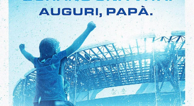 Festa del pap&agrave;, gli auguri della SSC Napoli con l'iniziativa social [FOTO]