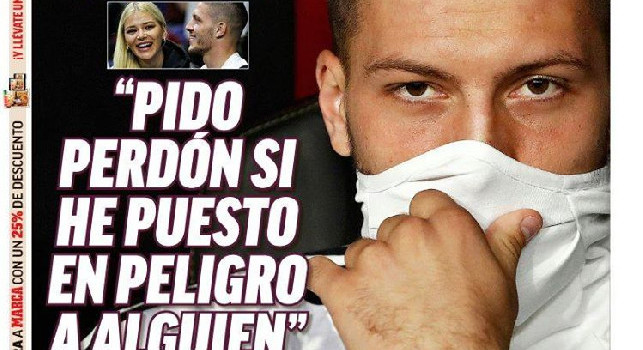 Prima Pagina Marca: Jovic viola la quarantena per la fidanzata: Chiedo scusa [FOTO]
