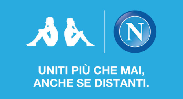 Uniti più che mai, anche se distanti: lo sponsor del Napoli Kappa cambia logo per l'emergenza coronavirus [FOTO]
