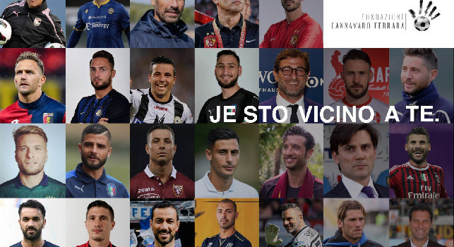 'Je sto vicino a te': la Fondazione Cannavaro Ferrara lancia un'asta per acquistare beni di prima necessità, tanti calciatori hanno aderito