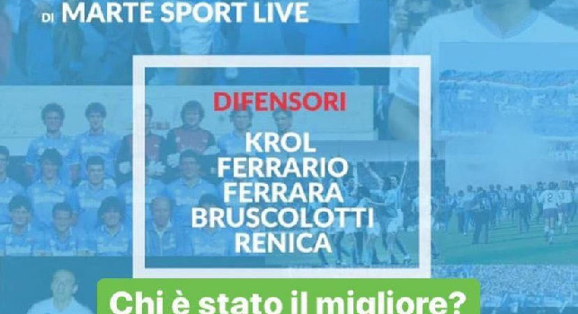 Maggio dei monumenti azzurri, è il momento di votare il miglior difensore '80-'90: l'iniziativa di Marte Sport Live