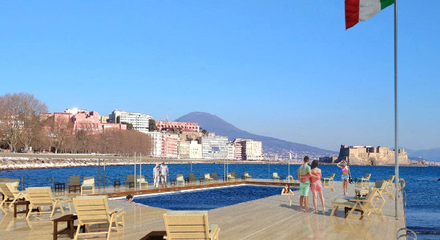 Mappatella beach, presentato il progetto anti-Coronavirus: due turni con sanificazione, zatteroni, pontili e tornelli per andare al mare a Napoli