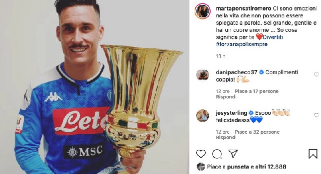 Lady Callejon: Ci sono emozioni che non si possono spiegare, so cosa significa per te [FOTO]