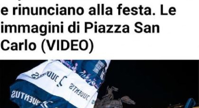 Assurdo TuttoJuve: Torino non è Napoli, i tifosi rispettano le norme anti Covid e rinunciano alla festa [FOTO]