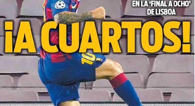 Mundo Deportivo e Sport celebrano il Barcellona: Messi conduce il Barça a Lisbona! [FOTO]