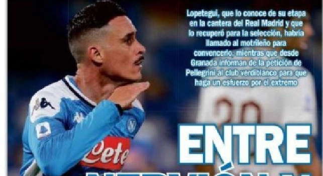 La prima pagina di Estadio Deportivo: Callejon tra Betis e Siviglia [FOTO]