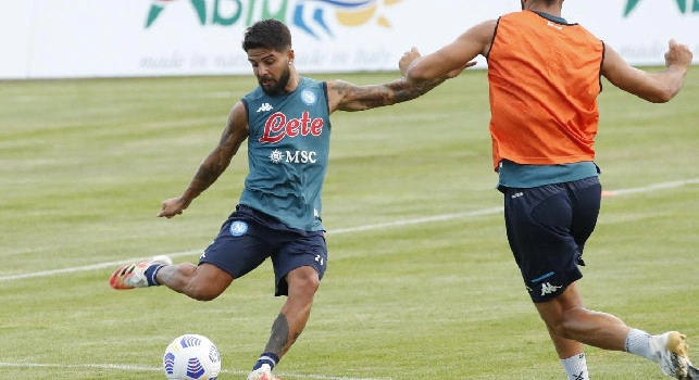 Castel di Sangro, seduta pomeridiana: dallo scherzo di Hysaj al gol di Politano. Ovazione per Insigne e Mertens [FOTOGALLERY CN24]