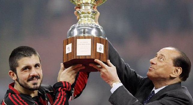 Berlusconi esalta l'amico Gattuso: Guida così bene il Napoli, è un simbolo di mentalità vincente!