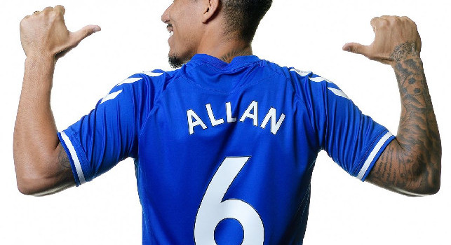 Allan, buono l'esordio con l'Everton: Distribuisce ordinatamente il gioco in mezzo al campo