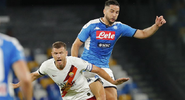 La Roma recupera Dzeko, Gazzetta: contro il Napoli giocherà dal primo minuto