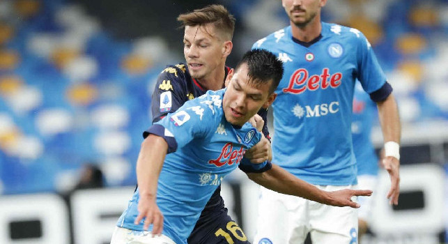 Napoli-Genoa 4-0: Lozano fa doppietta, ma che errore per Pandev!