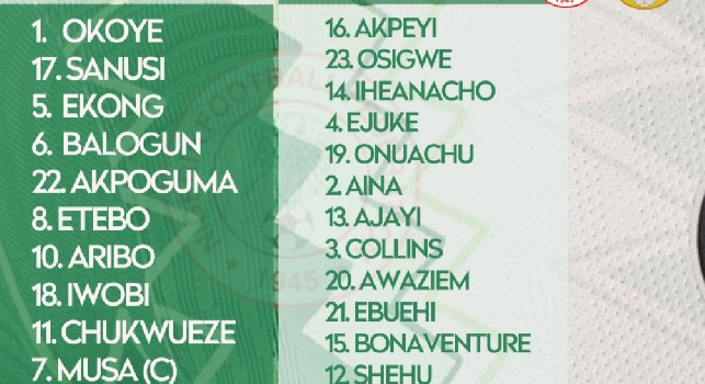 Nigeria-Sierra Leone, Osimhen parte titolare! [FOTO]