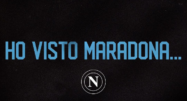 Ho visto Maradona, lo slogan divenuto leggenda: lo posta la SSC Napoli sui social [FOTO]