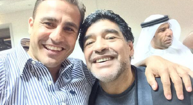 Tu sei quello della scivolata!. Cannavaro racconta la cena con Maradona a casa Ferrrara