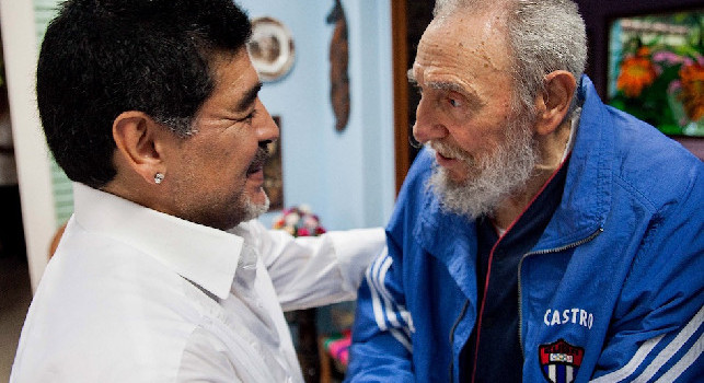 Maradona e Fidel Castro